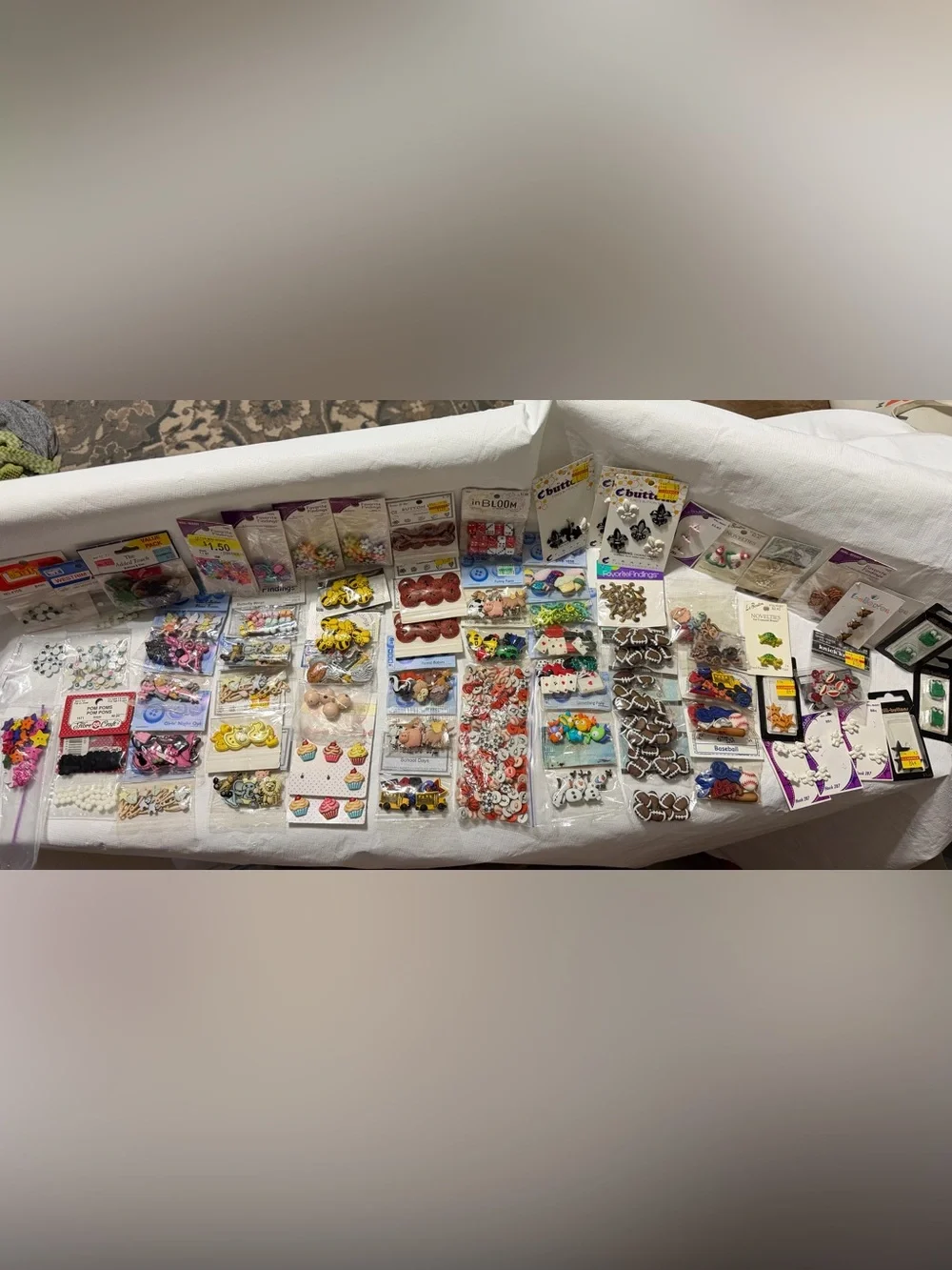 HUGE Assortment of Decorative Craft Buttons